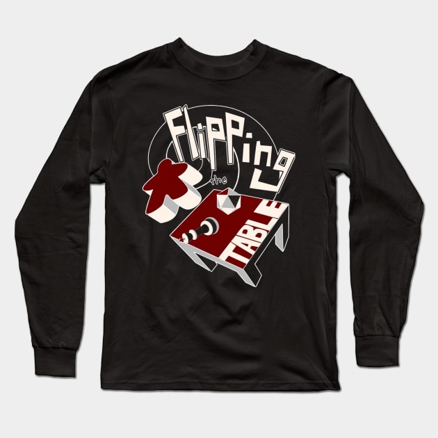 FLIPPING THE TABLE Long Sleeve T-Shirt by monediasau